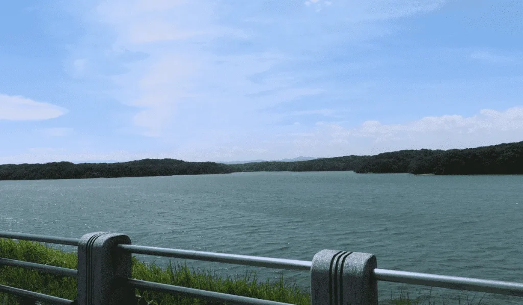 狭山湖　四阿からの景色